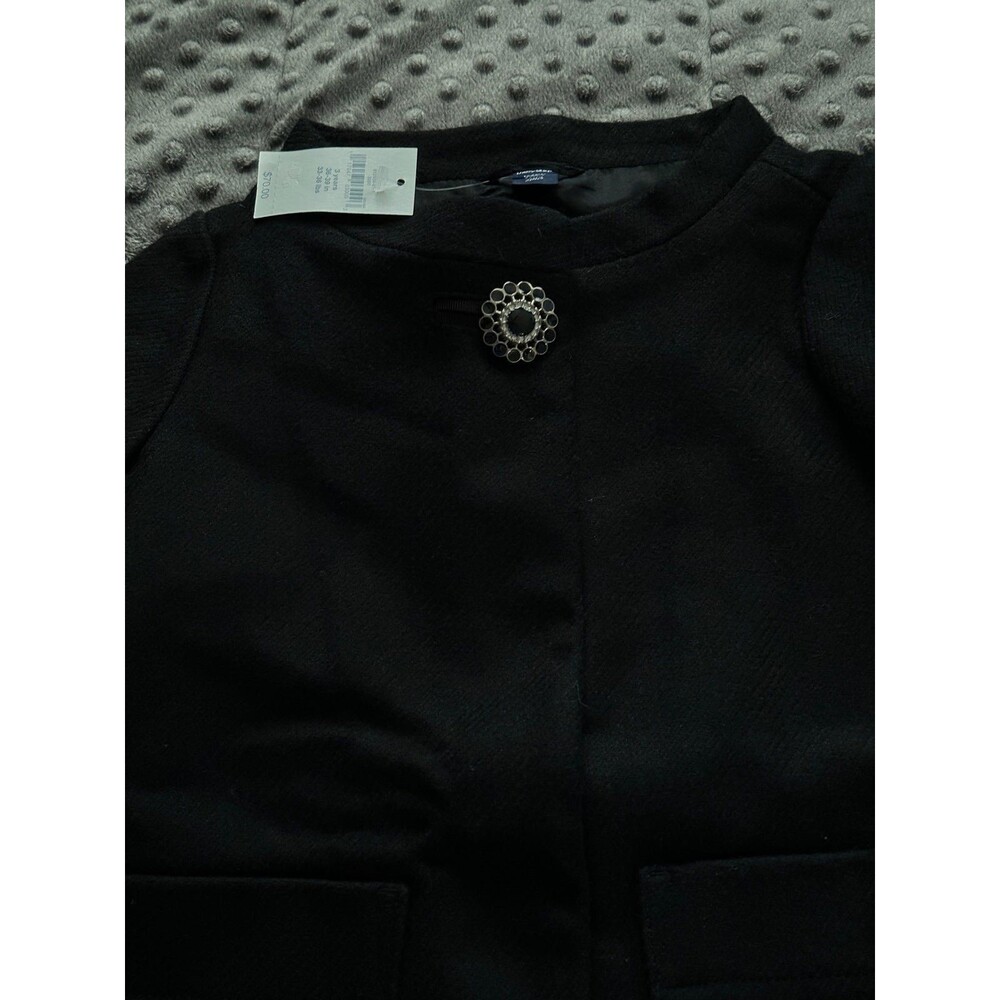 NEW Vintage Baby Gap Peacoat Audrey Hepburn Coat Black Jacket - Picture 2 of 5